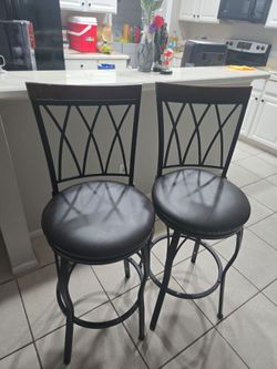 Bar chairs for kitchen set of 2
