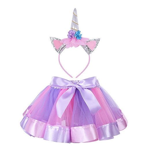 Unicorn Skirt and Headband -9/10