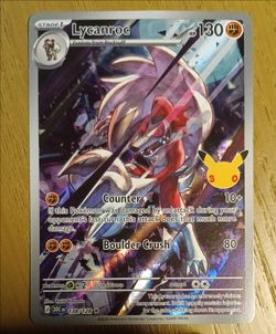 Lycanroc 138/128 Holo Rare Pokémon Card
