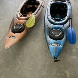 (2) Fishing Kayaks W/paddles $575
