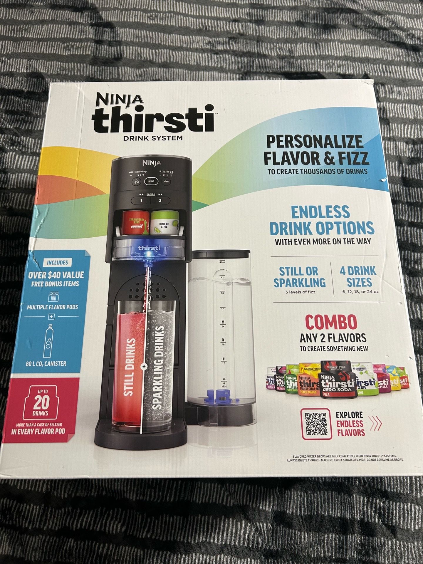 Brand New Ninja Thirsti Drink System Black WC1001