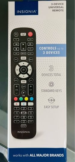 Universal Remote Insignia works with all brands