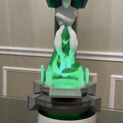 Shiny Mewtwo Clone in Lab Tube 3D Printed Collectible with RGB Remote Light