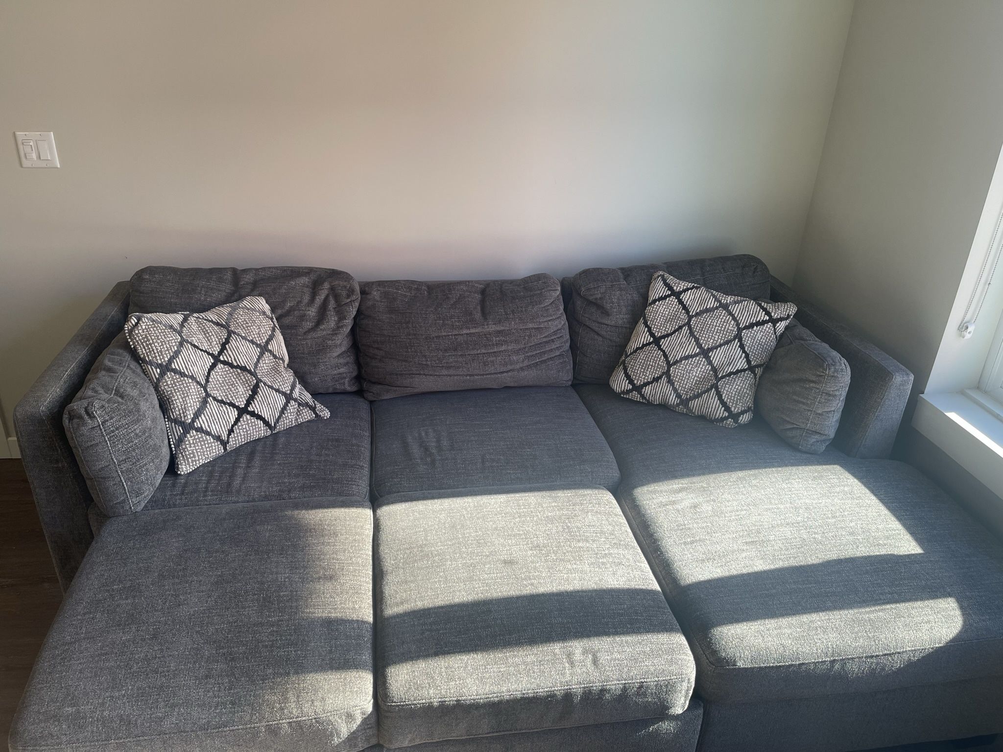 Gray Pull Out Couch 