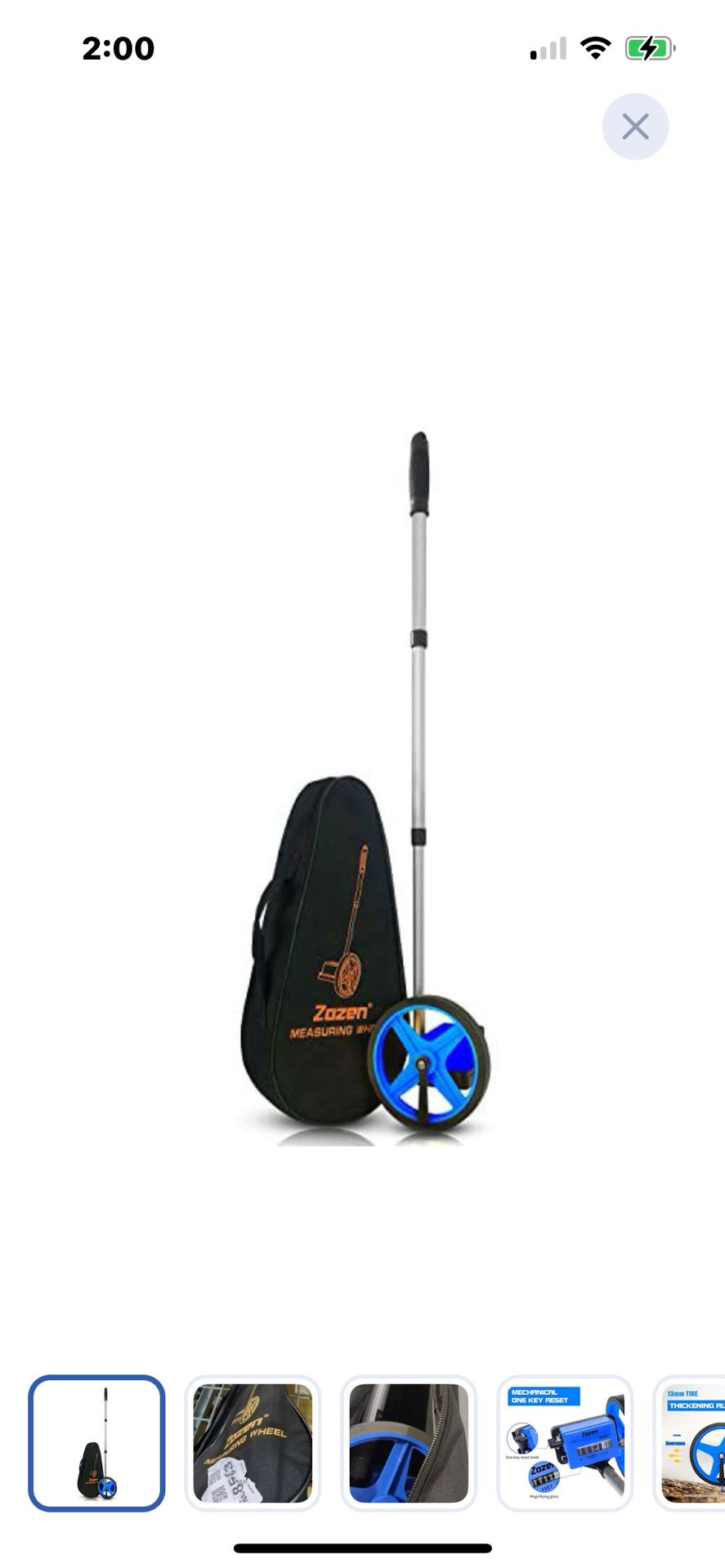 “New”6” Measuring Wheel In Feet /up To 10,000ft,/telescopic W/carry Bag(retail$59)
