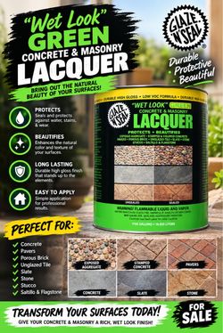 Glaze n Seal 5 Gal. Clear Wet Look Green Concrete and Masonry Lacquer Waterproofer and Sealer