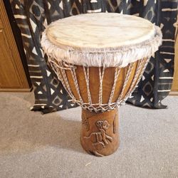 Ghana Djembe Drum 26H X 15W