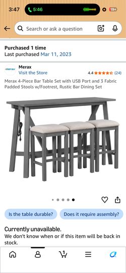 3 stool, table bar