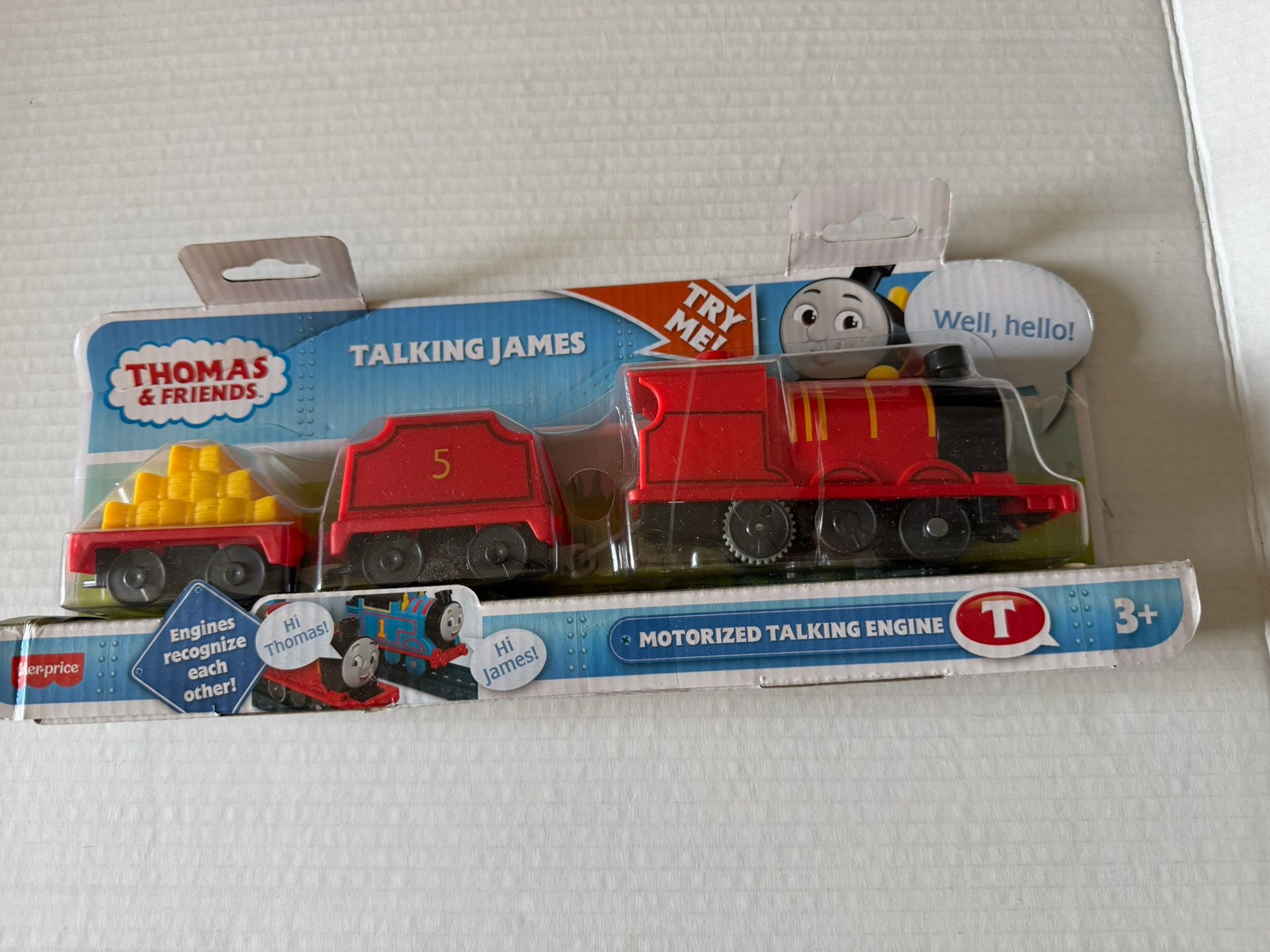 Thomas & Friends MOTORIZED Train TALKING Engine JAMES - Sounds & Phrases HTN58