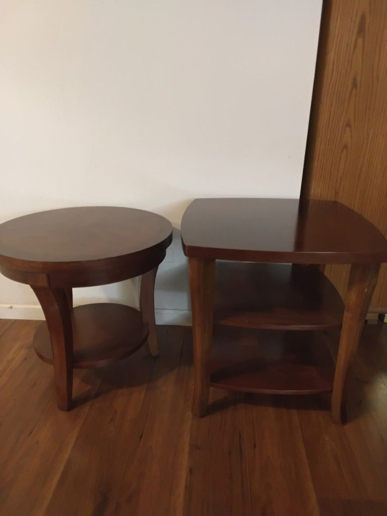 High End Wood End Tables 