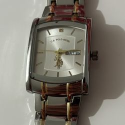 Gold And Silver U.S. Polo Watch