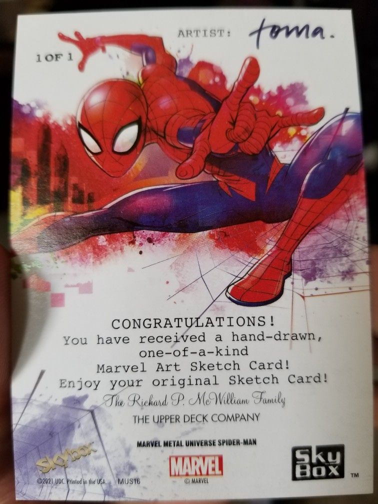 Marvel Spider-Man Metal Universe Trading Cards Box (Upper Deck 2021)