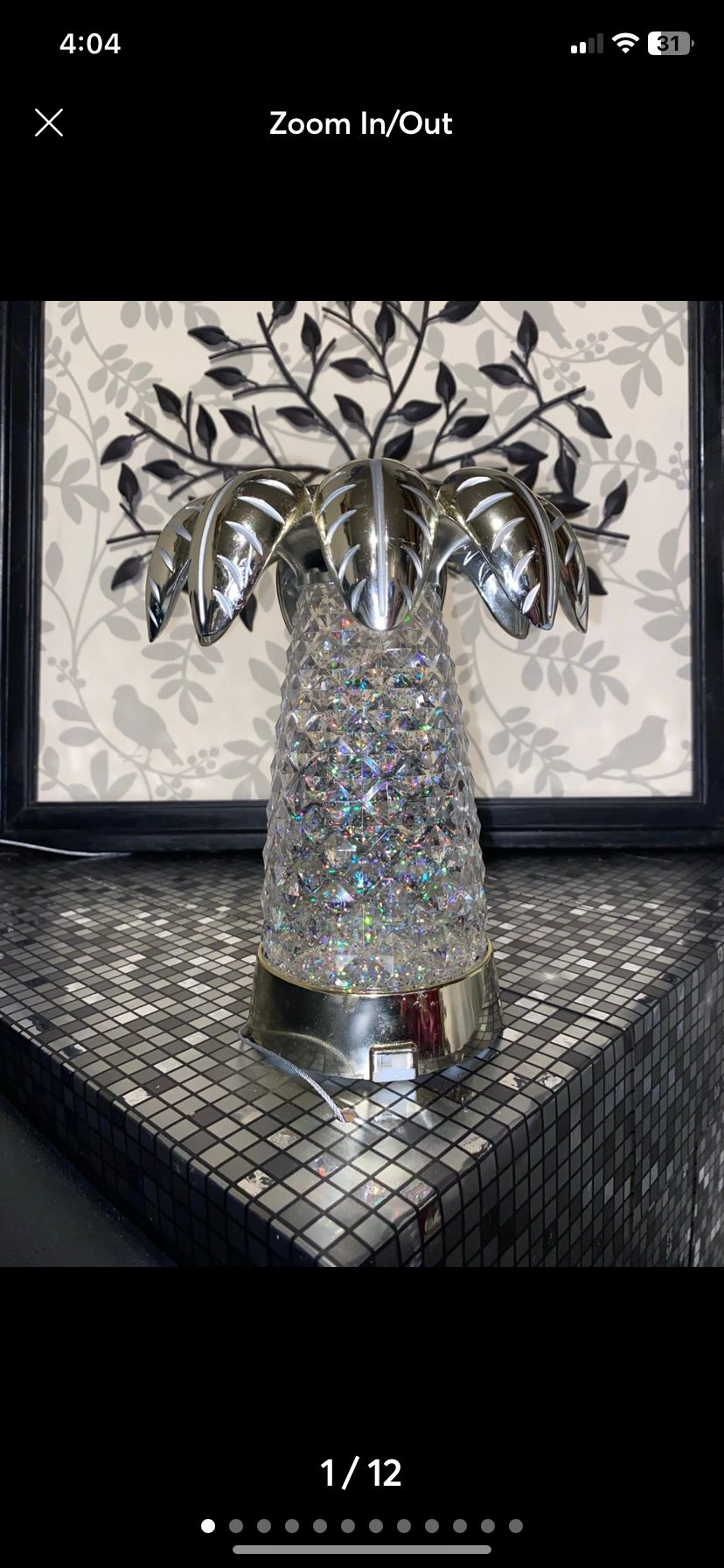 Bath & body Works, snow globe candle holder