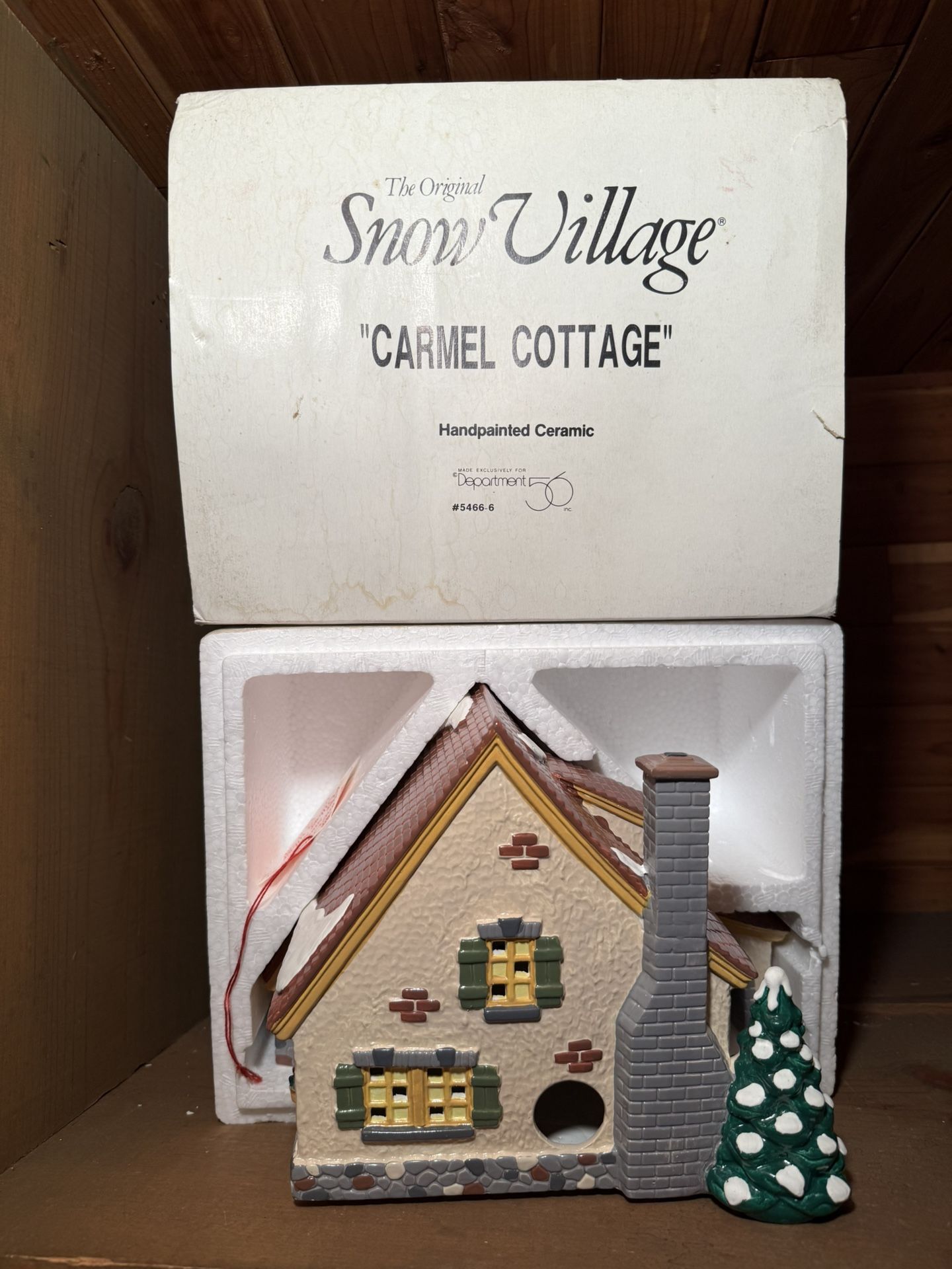 Snow Village Dept 56 Carmel Cottage #54666-6