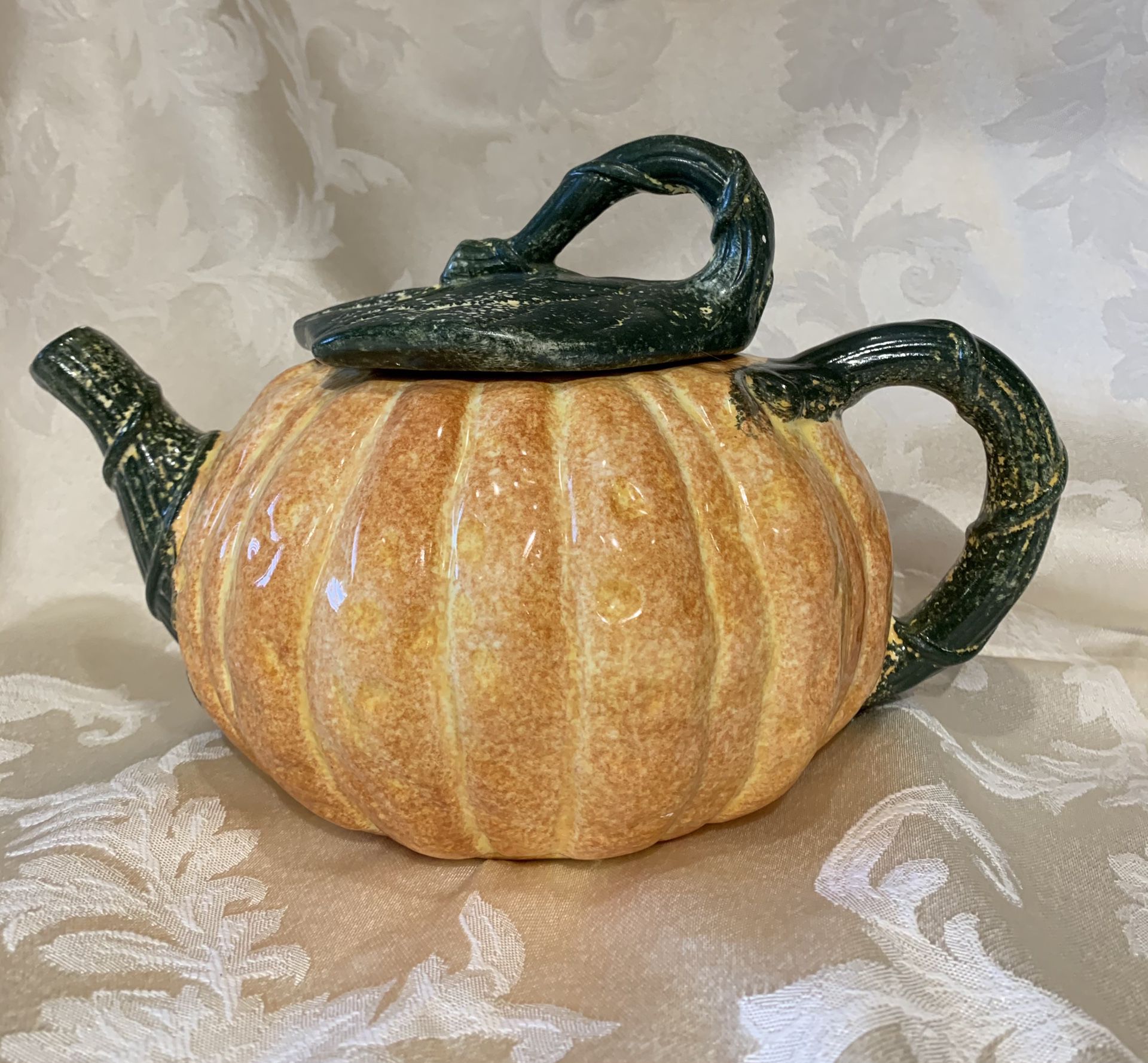 Ceramic Pumpkin Tea Pot