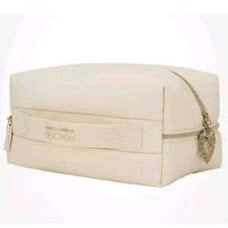 New Dolce & Gabbana Devotion Makeup Clutch Zip Pouch Bag with Heart Charm