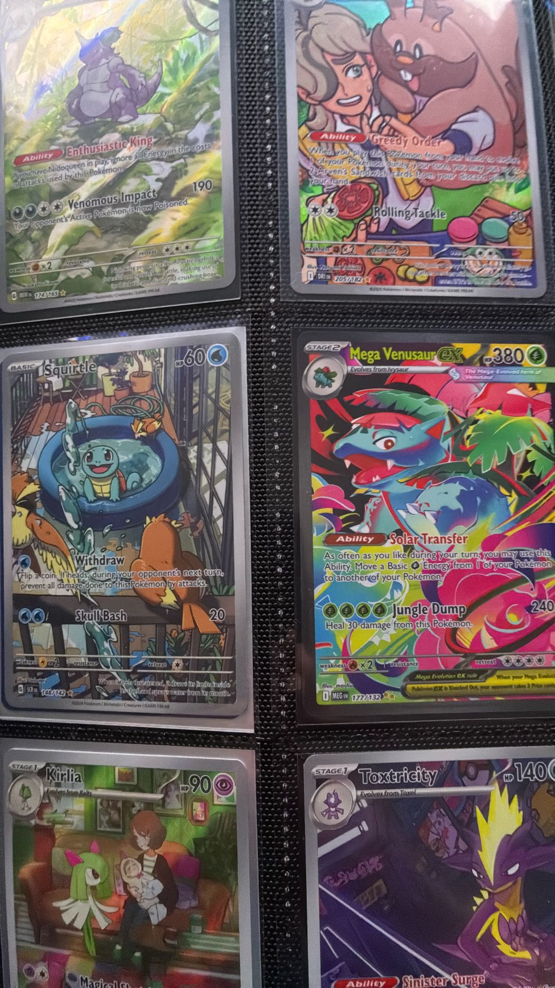 SIR Mega Venusaur, Squirtle, Various Pokemon