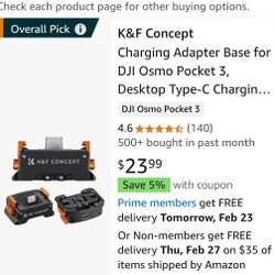 Dji Pocket 3 Charging Base Adapter (K&F)