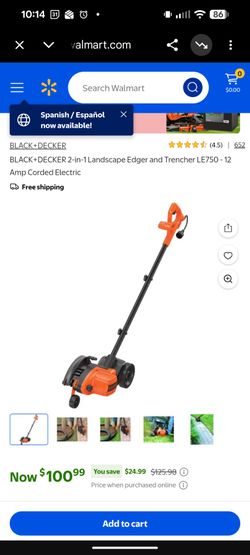 Black& Decker, edger and trencher