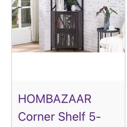 Corner Shelf 5 Tier / Storage  (Black)