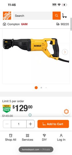 dewalt sawzall