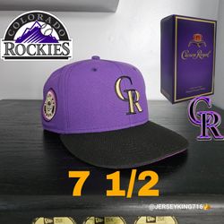 New Era Colorado Rockies Lids Exclusive Crown Royal Drop Hat 7 1/2