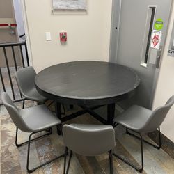 Dining Wooden Table With Four Chairs