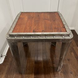 MCM metal wood coffee table
