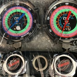 CPS Black Max Vortech Manifold Gauge Set, In Tin!