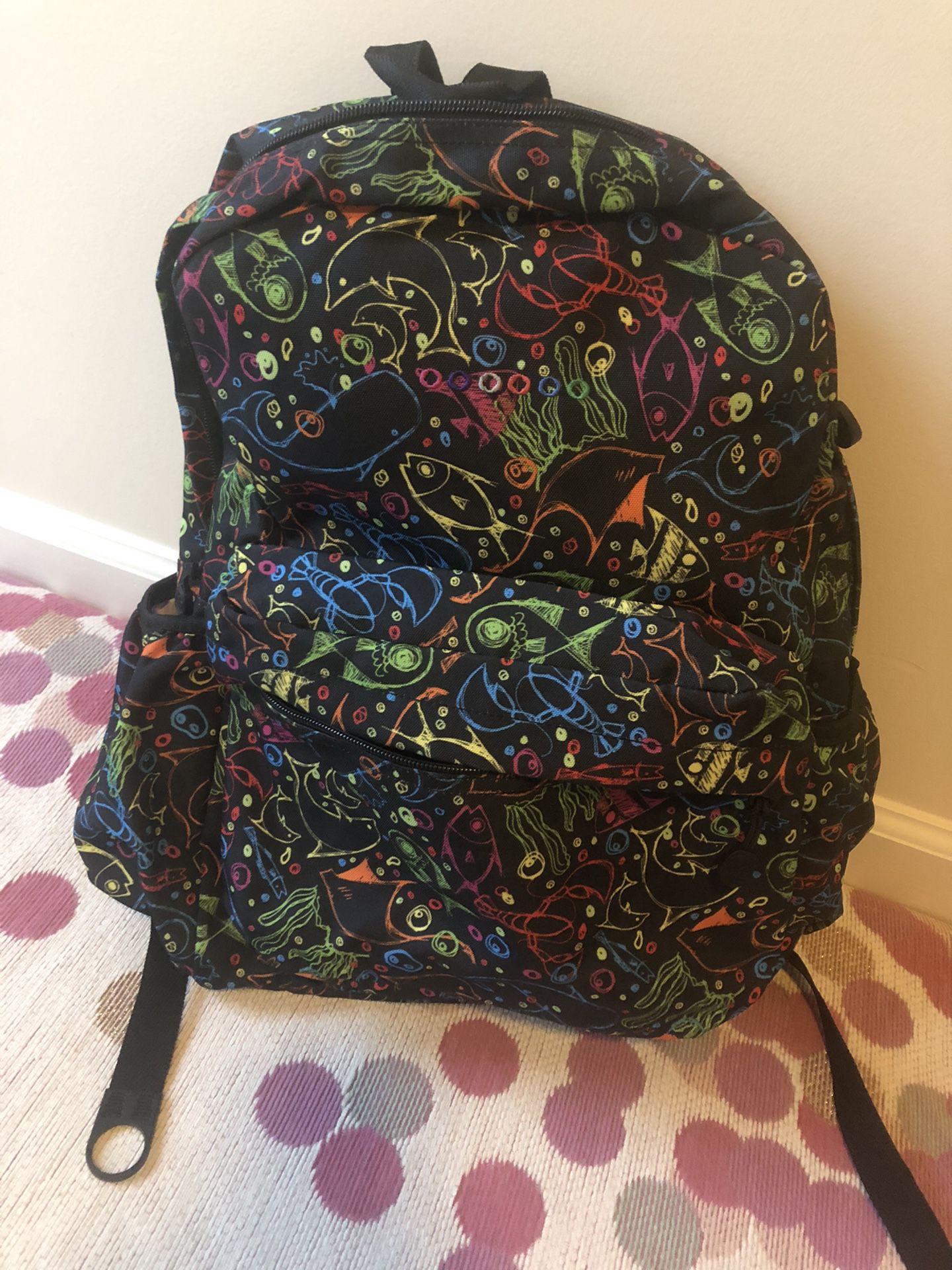 Black And Neon Backpack
