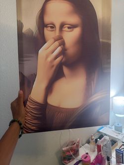 Mona Lisa Parody Art Print Poster