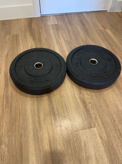 Hi-Temp Promaxima 45 lb Rubber Bumper Plates – Pair (90 lbs Total) – Olympic 2”