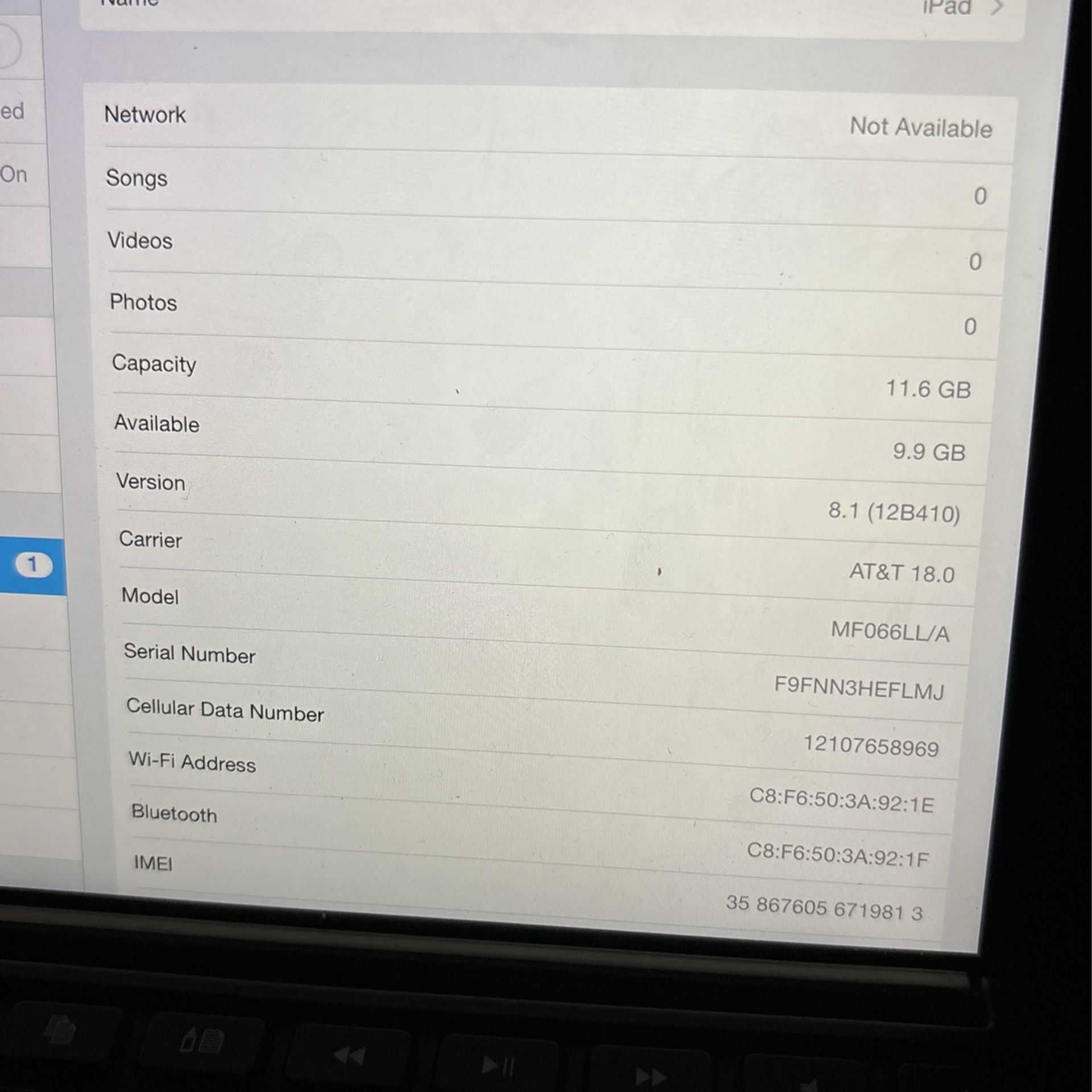 iPad Mini 2 Retina (WiFi + Cellular) / 16GB / MF066LL/A