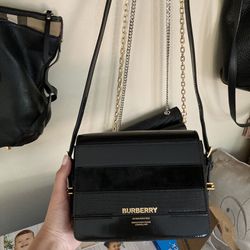 Burberry Deerskin Leather Crossbody Bag