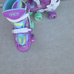 Roller Skates Purple GLITTLER