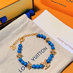 Vintage Blue Hand Bracelet Beads
