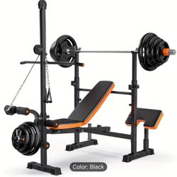 6-in-1 Professional Weight Bench Set