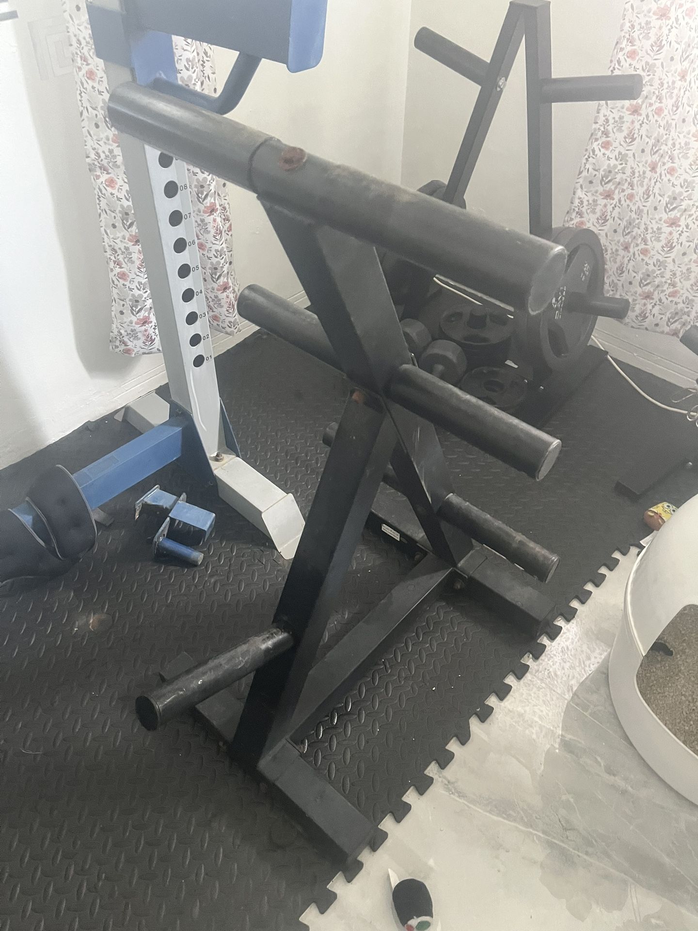 Commercial weight tree weight rack for Olympic weights plates 