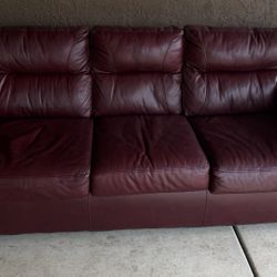 Leather Couch & Loveseat -$150