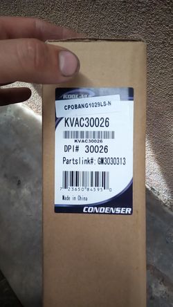 2018 Chevy Malibu AC condenser