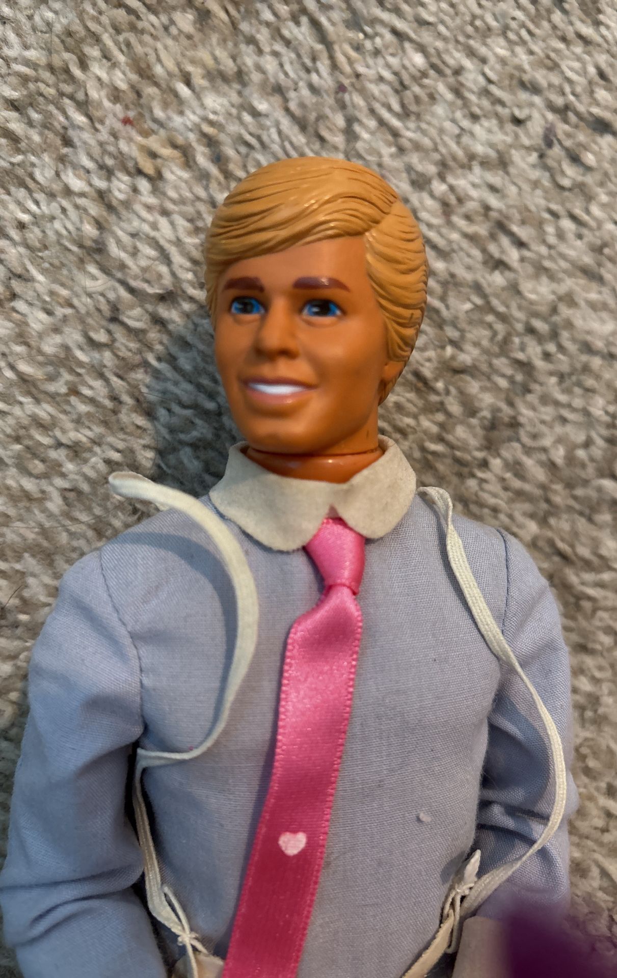 Vintage Ken Barbie Doll Blonde Molded Hair Blue Eyes Mattel 1968 with clothes