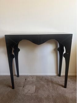 Black Glass Table