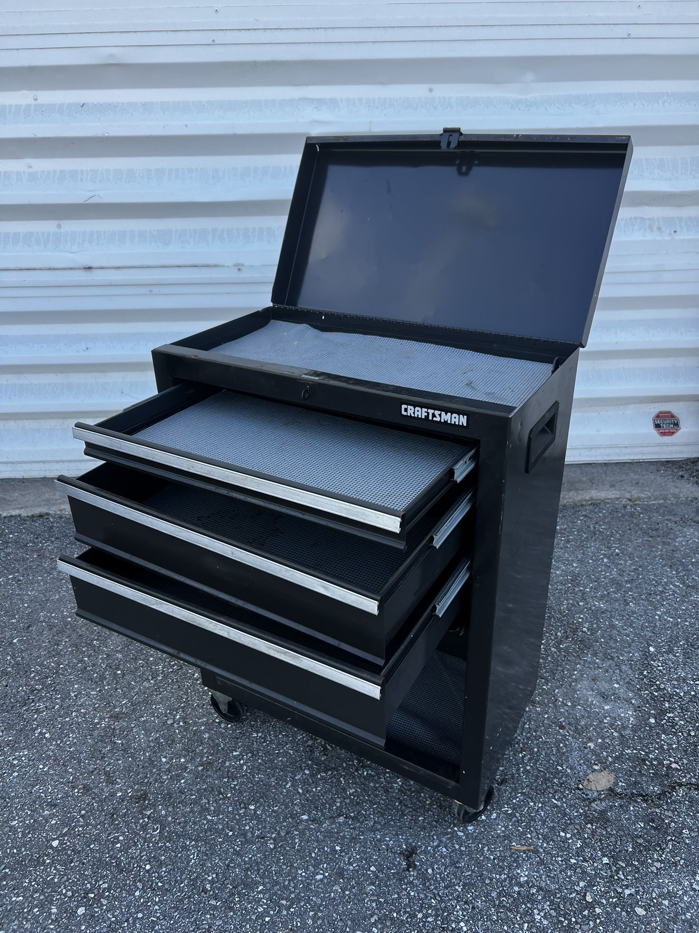 Vintage Craftsman Rolling Drawer Tool Cabinet Storage Chest! 22x12x32in