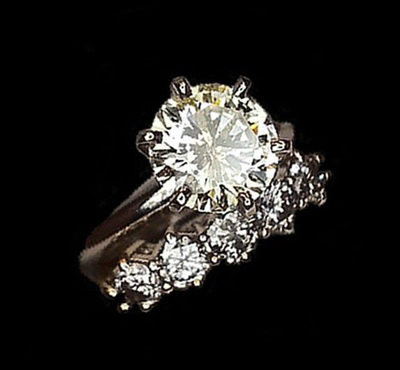 3 Carat Platinum Diamond Engagement Ring Solitaire New