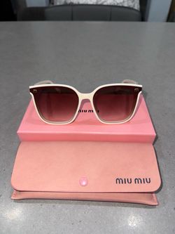 Miu Miu Square Sunglasses with Case
