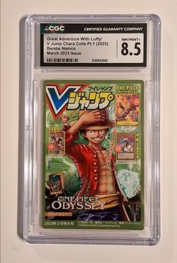 **2023 V Jump Chara Pt.1 Bandai Namco March 2023 "Great Adventure With Luffy!" CGC 8.5**