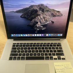 MacBook Pro 15” Mid 2012 Intel Core i7@ 2.6GHz, 16gb Ram, 256gb SSD, macOS Catalina, Fully Loaded. Comes with Charger. Comes with Software worth $400 