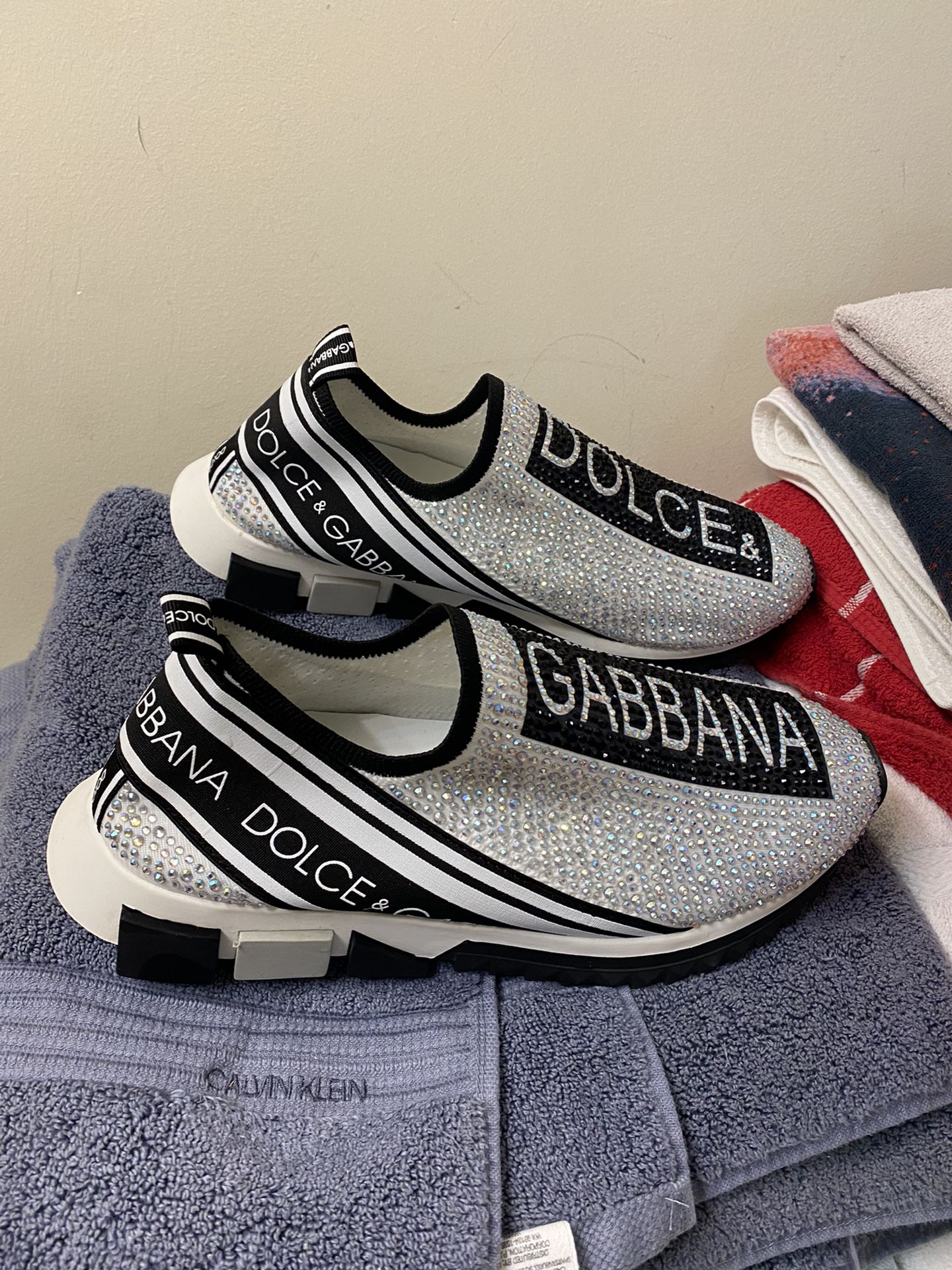 dolce and gabbana shoes white, rhinestones, 38 men for Sale in Hiram ...