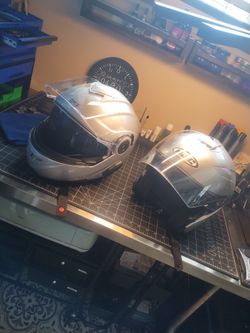 Motorcycle Helmet Bundle - BILT Modular w/ Sena Bluetooth (L) & HJC Open Face (M)