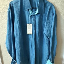  Vanity Sorrento Italian Button Down Shirt 3XL New With Tags  (NWT)